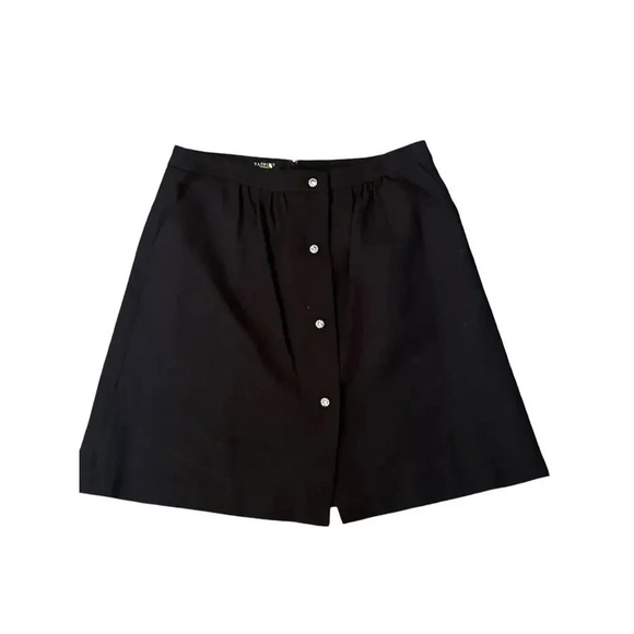 Talbots Black A-Line Skirt Size 14 - Picture 1 of 7